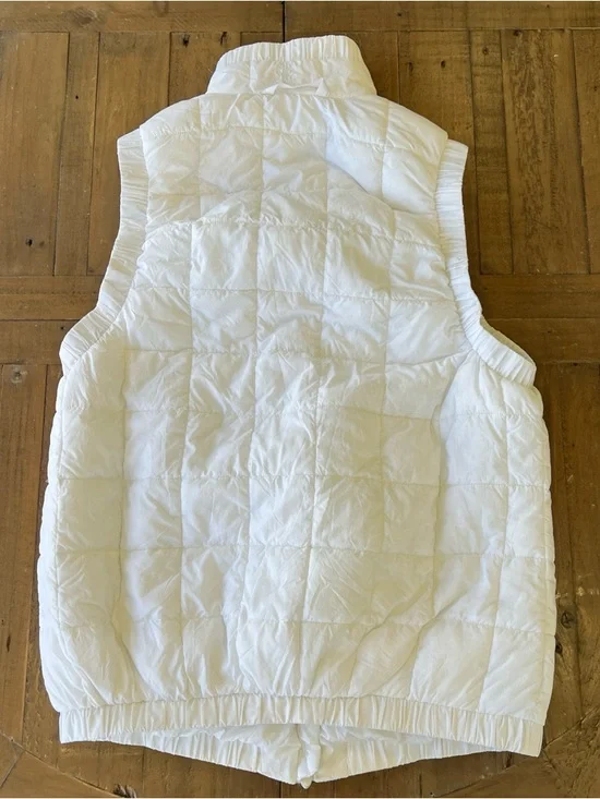 Free People Movement Piper Packable Puffer Vest Women’s Medium White Lightweight - Picture 9 of 12